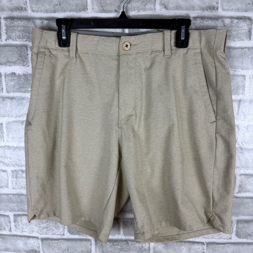 Tommy Bahama Boracay Khaki Heathered Performance Shorts 34 x 8 ST889925